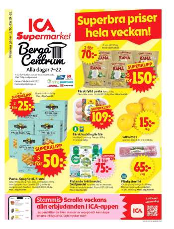 ICA reklamblad - 19/10 2026 - 25/10 2026.