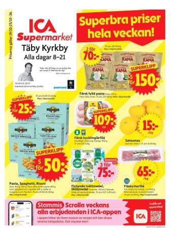 ICA reklamblad - 19/10 2026 - 25/10 2026.