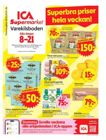 ICA reklamblad - 19/10 2026 - 25/10 2026.