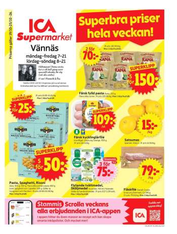 ICA reklamblad - 19/10 2026 - 25/10 2026.