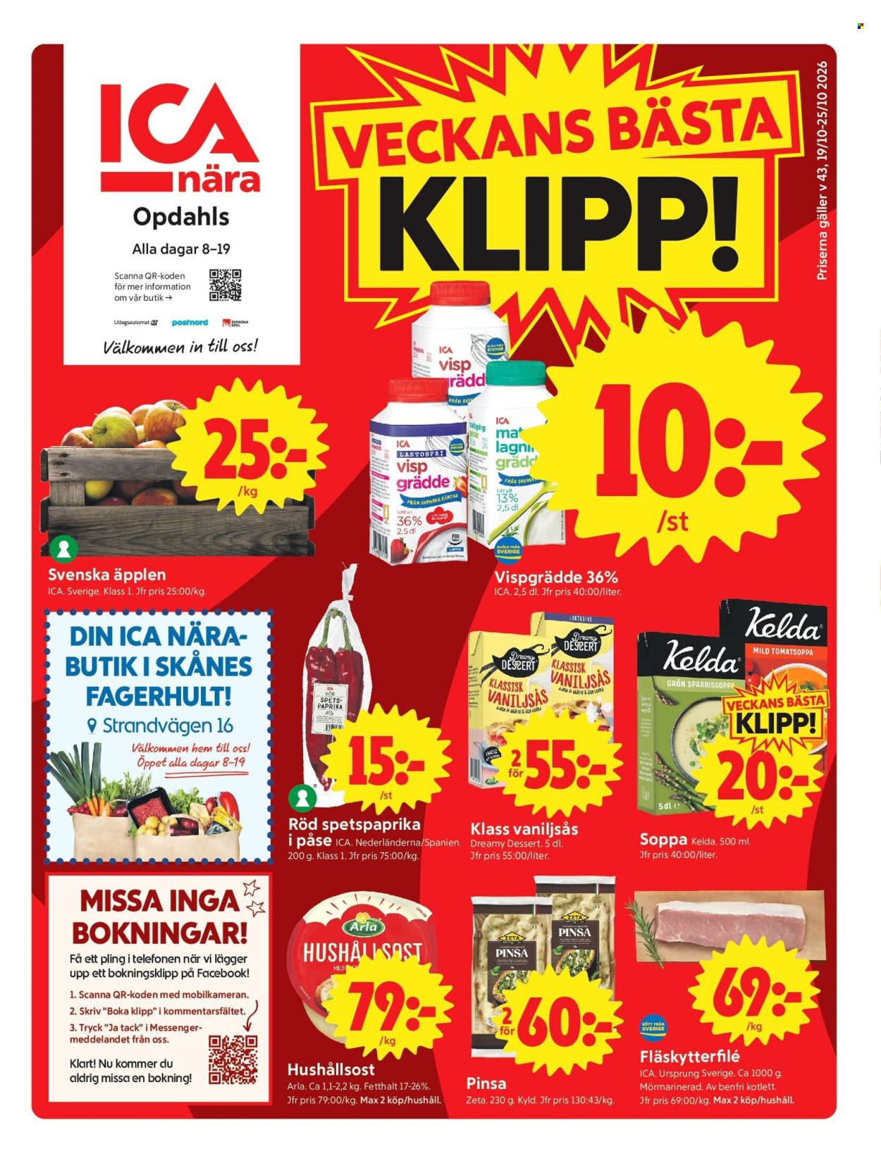 ICA reklamblad - 19/10 2026 - 25/10 2026. Sida 1