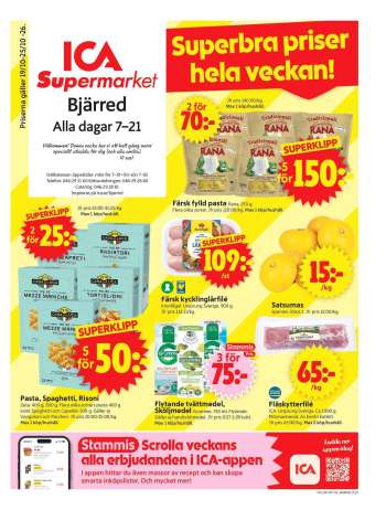 ICA reklamblad - 19/10 2026 - 25/10 2026.