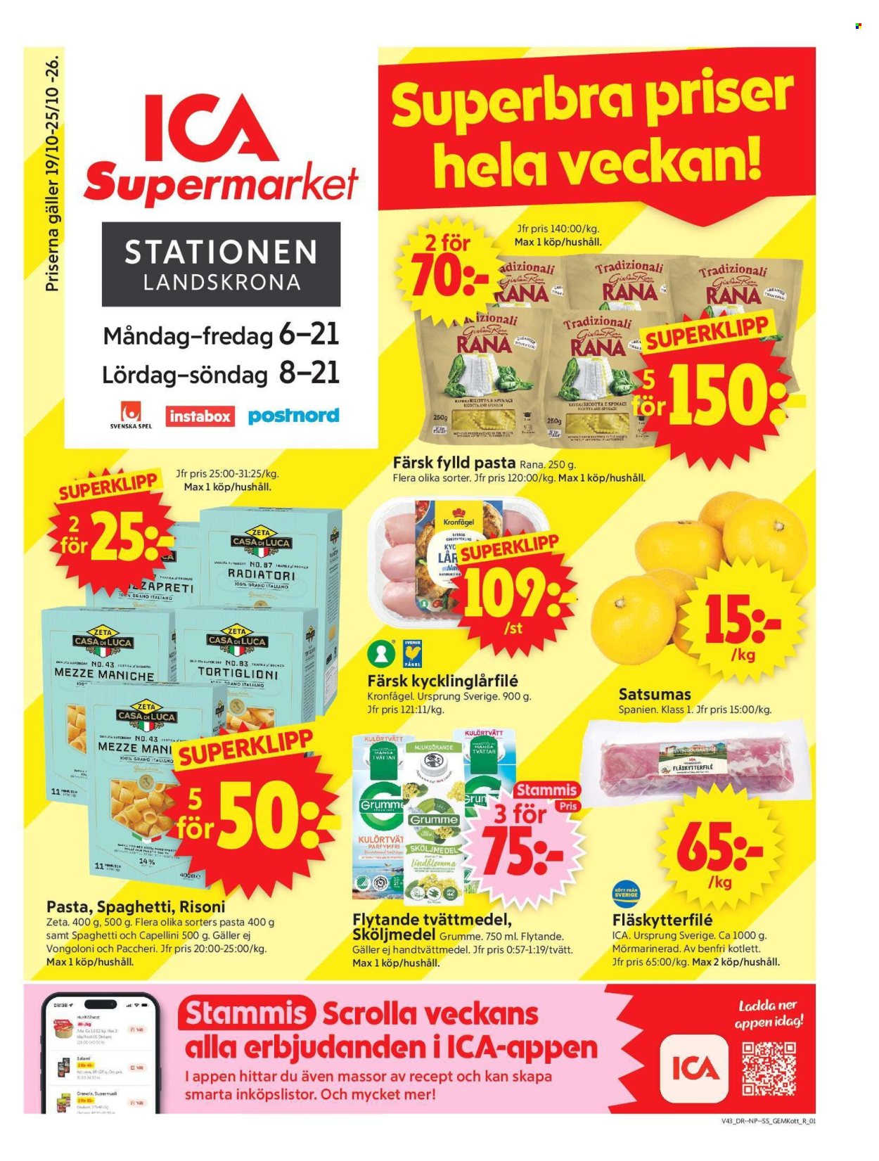 ICA reklamblad - 19/10 2026 - 25/10 2026. Sida 1