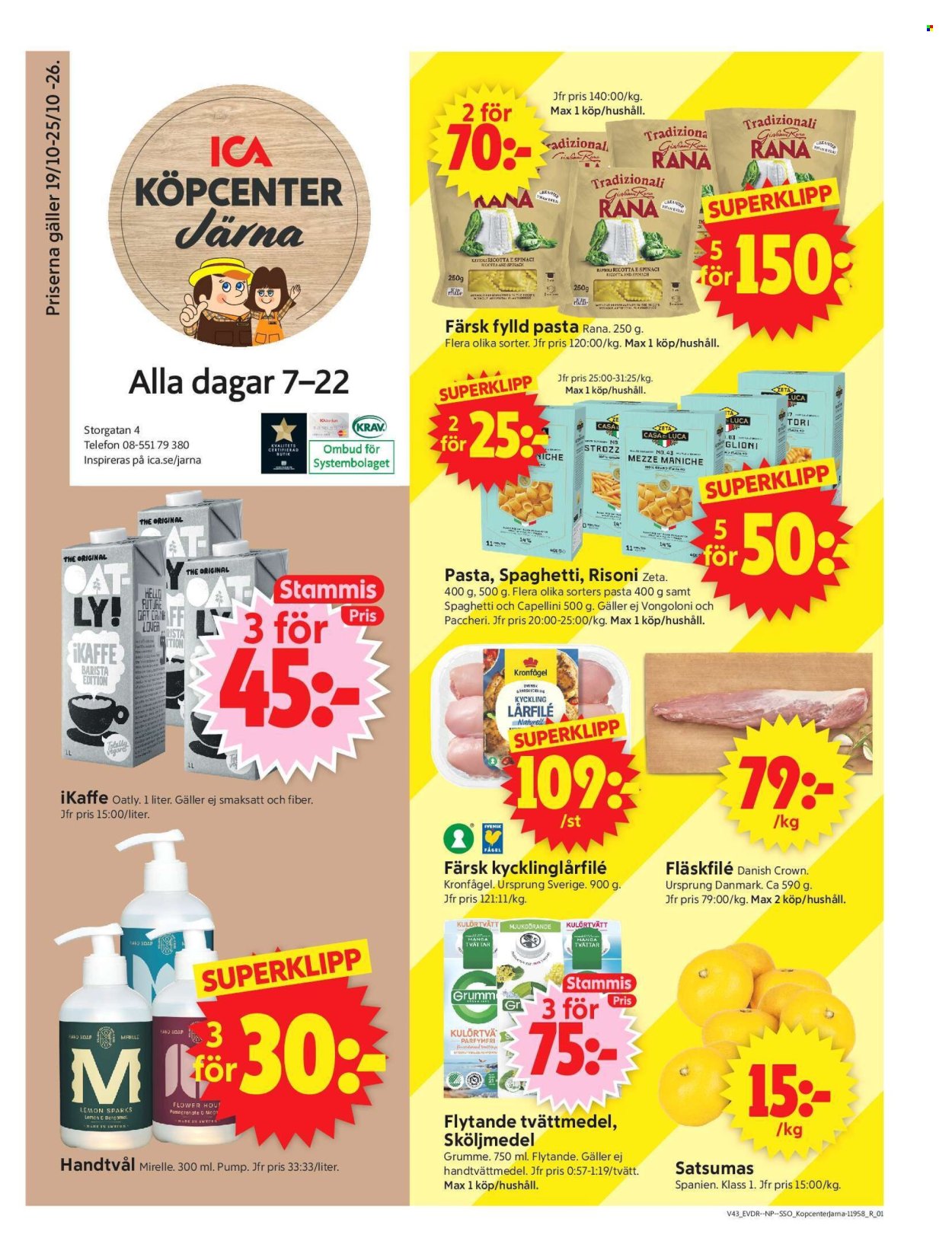 ICA reklamblad - 19/10 2026 - 25/10 2026. Sida 1