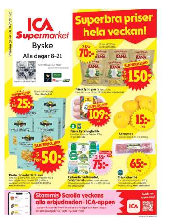 ICA reklamblad - 19/10 2026 - 25/10 2026.