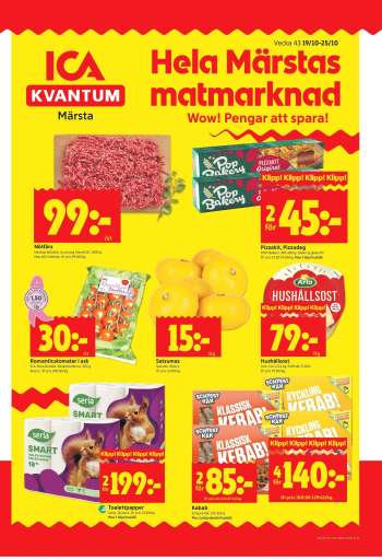 ICA reklamblad - 19/10 2026 - 25/10 2026.
