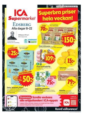 ICA reklamblad - 19/10 2026 - 25/10 2026.