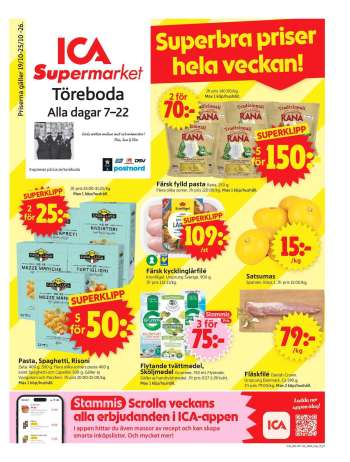 ICA reklamblad - 19/10 2026 - 25/10 2026.