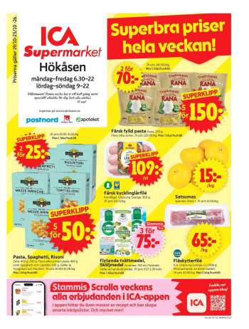 ICA reklamblad - 19/10 2026 - 25/10 2026.