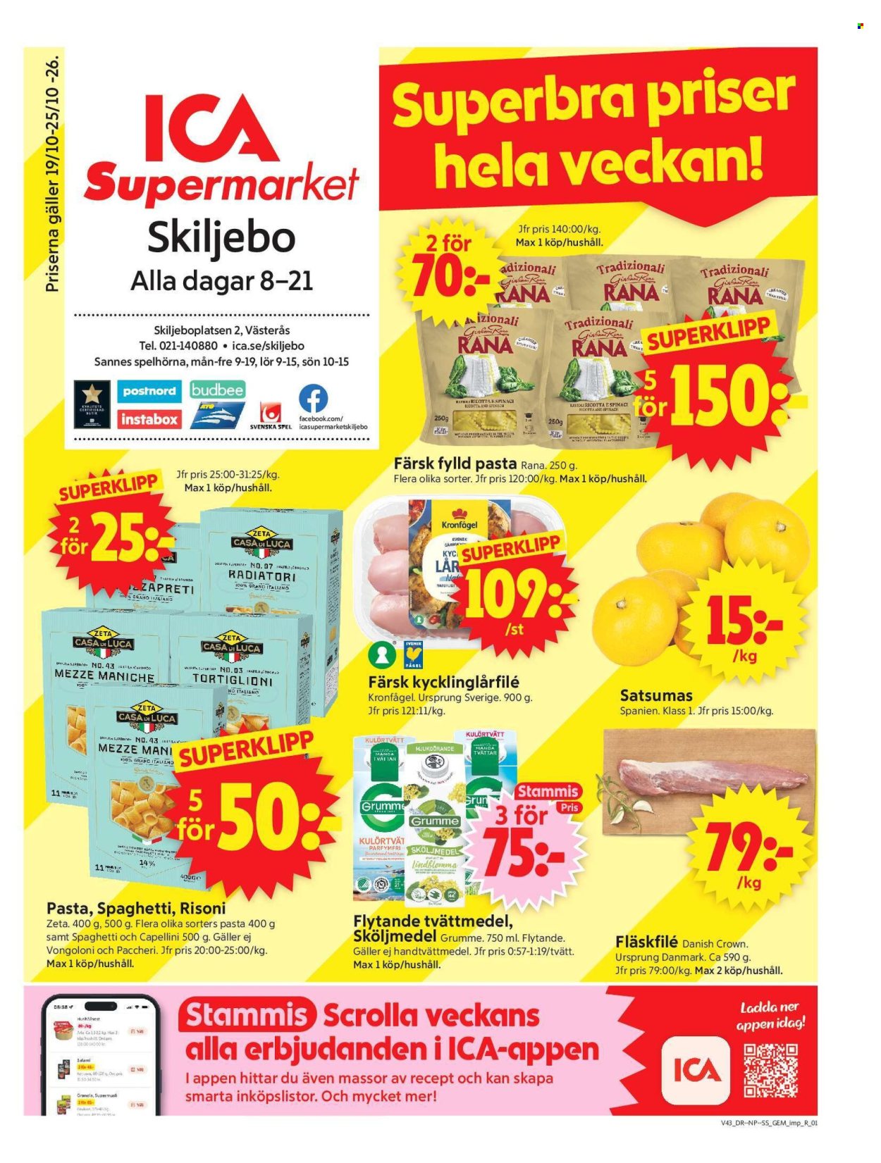 ICA reklamblad - 19/10 2026 - 25/10 2026. Sida 1