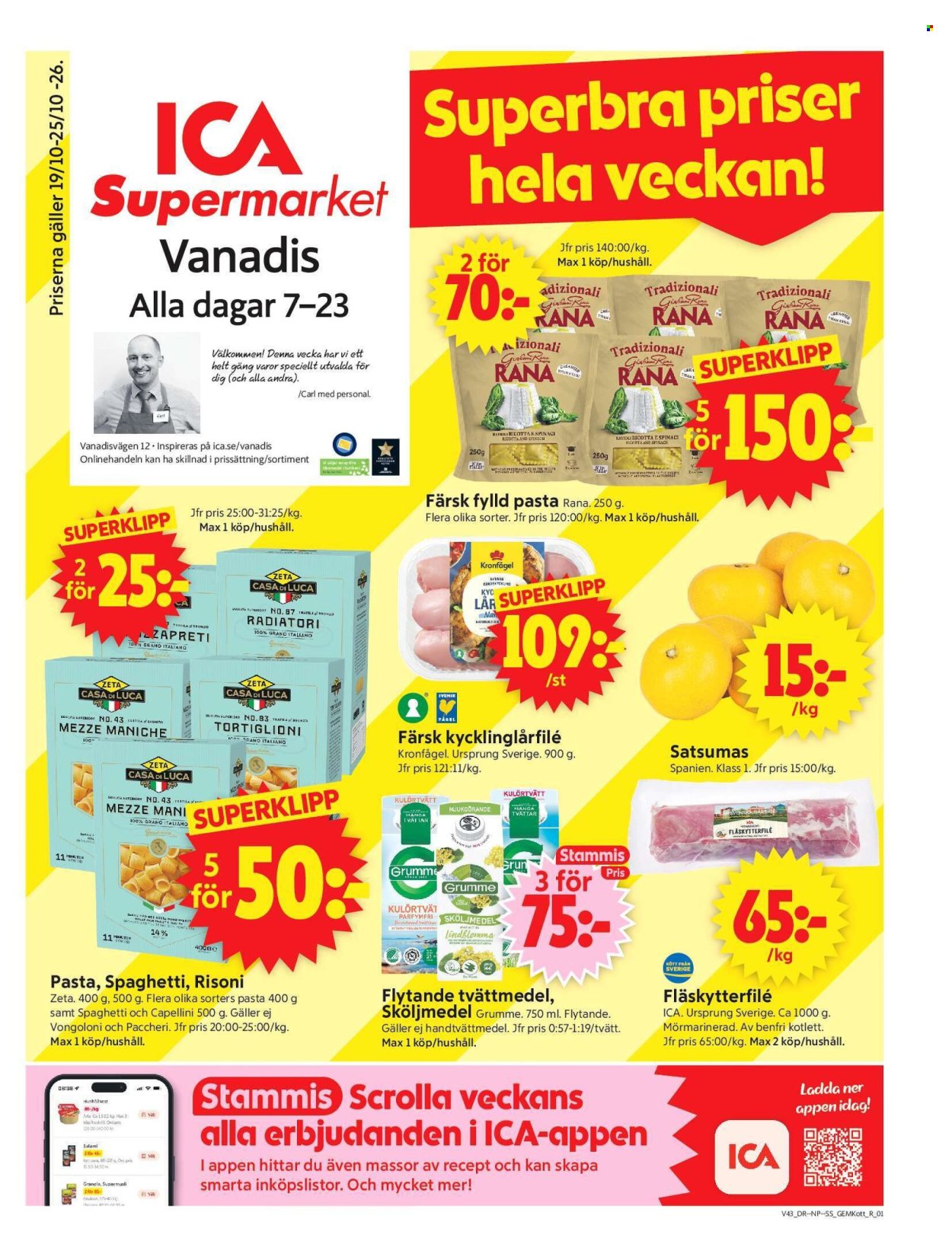 ICA reklamblad - 19/10 2026 - 25/10 2026. Sida 1