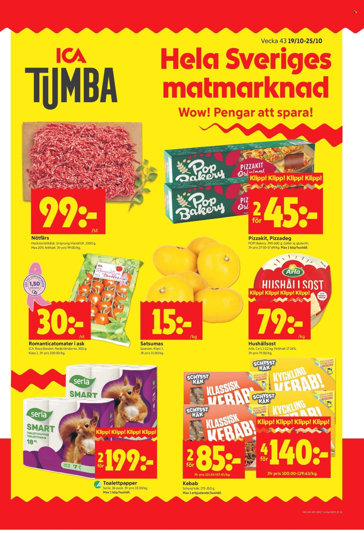 ICA reklamblad - 19/10 2026 - 25/10 2026. Sida 1