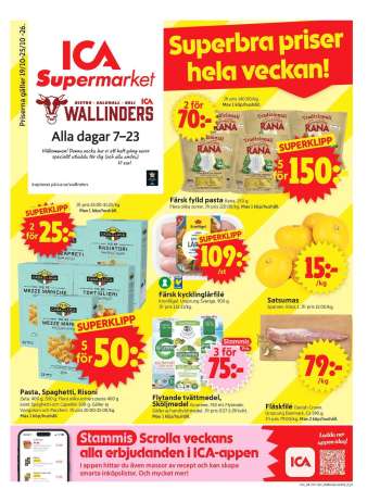 ICA reklamblad - 19/10 2026 - 25/10 2026.