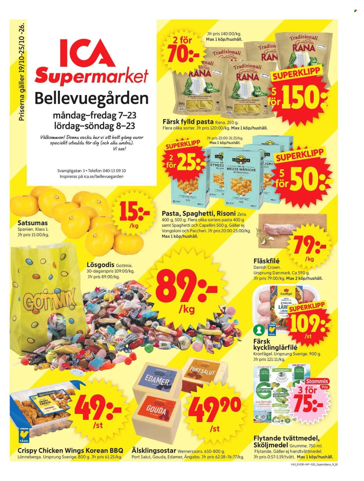 ICA reklamblad - 19/10 2026 - 25/10 2026. Sida 1