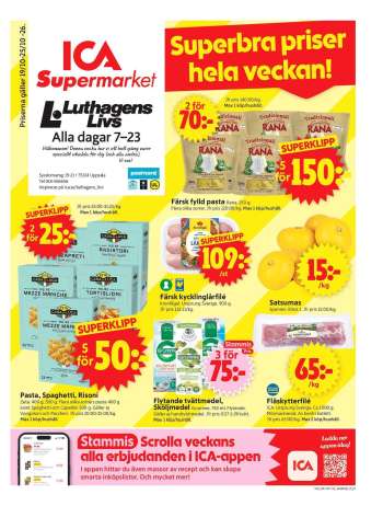 ICA reklamblad - 19/10 2026 - 25/10 2026.