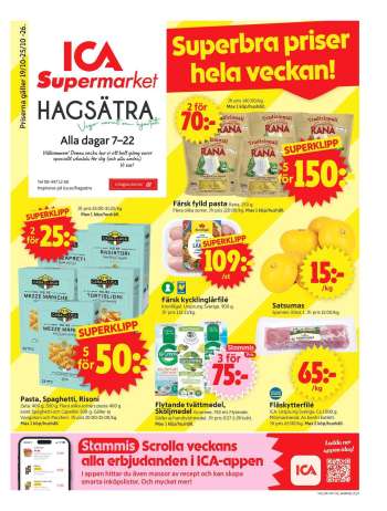 ICA reklamblad - 19/10 2026 - 25/10 2026.