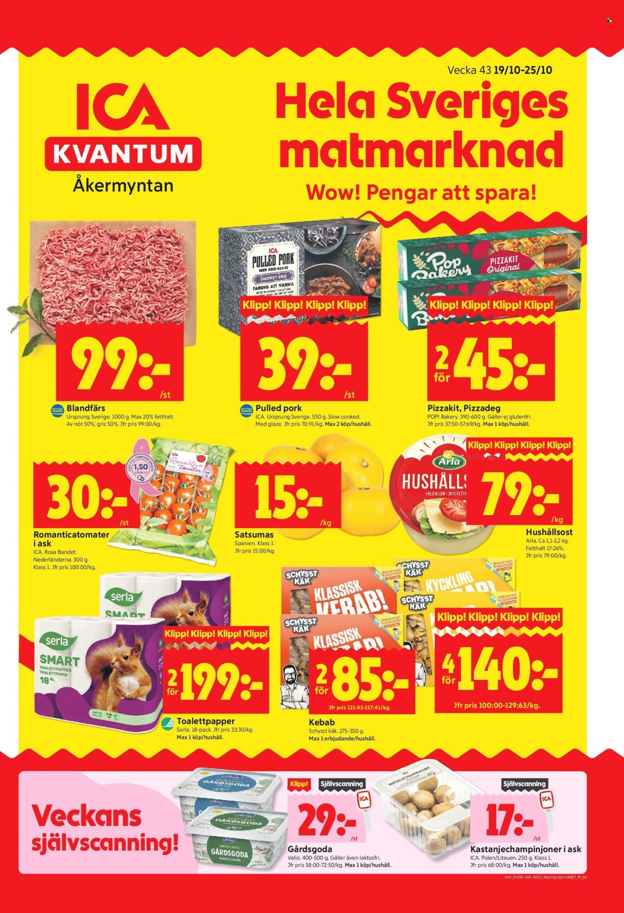 ICA reklamblad - 19/10 2026 - 25/10 2026. Sida 1