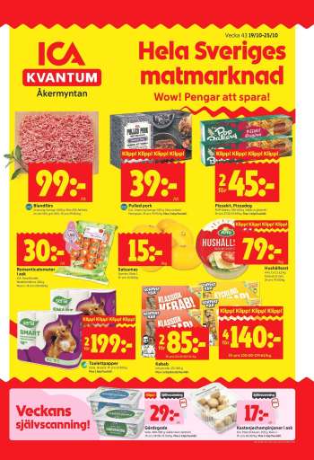 ICA reklamblad - 19/10 2026 - 25/10 2026.
