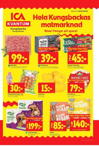 ICA reklamblad - 19/10 2026 - 25/10 2026.