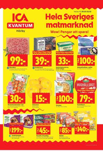 ICA reklamblad - 19/10 2026 - 25/10 2026.