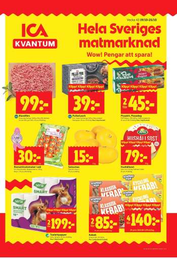 ICA reklamblad - 19/10 2026 - 25/10 2026.