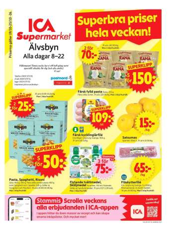 ICA reklamblad - 19/10 2026 - 25/10 2026.