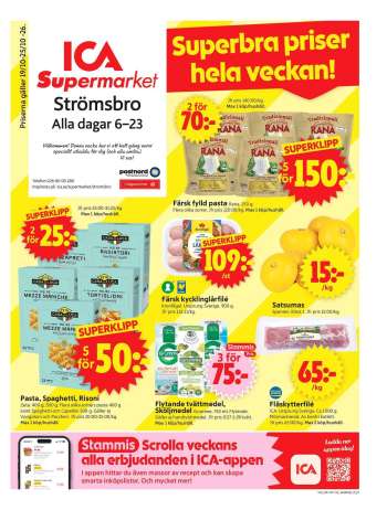 ICA reklamblad - 19/10 2026 - 25/10 2026.