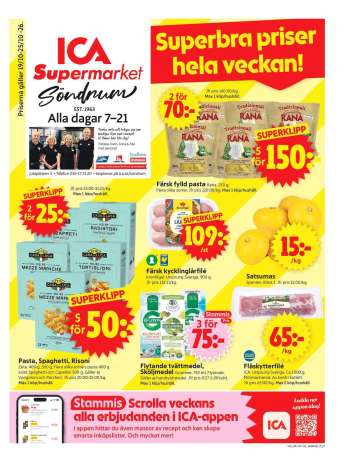 ICA reklamblad - 19/10 2026 - 25/10 2026.