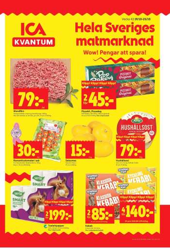 ICA reklamblad - 19/10 2026 - 25/10 2026.
