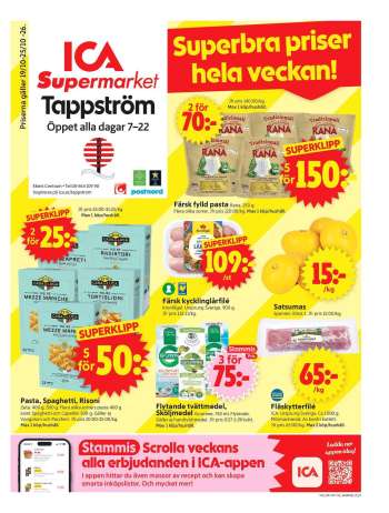 ICA reklamblad - 19/10 2026 - 25/10 2026.