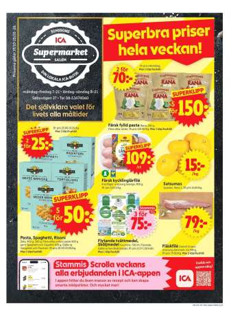ICA reklamblad - 19/10 2026 - 25/10 2026.