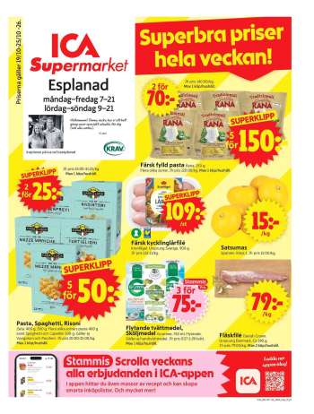 ICA reklamblad - 19/10 2026 - 25/10 2026.