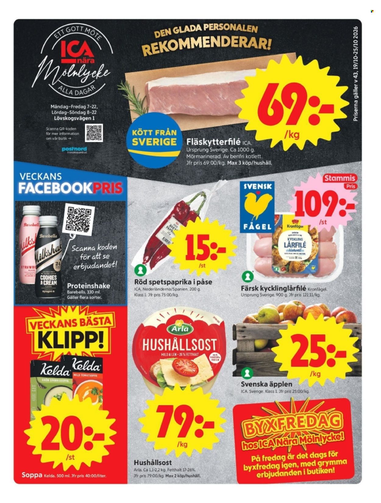 ICA reklamblad - 19/10 2026 - 25/10 2026. Sida 1