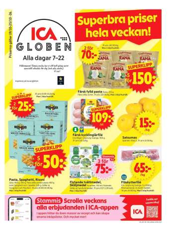 ICA reklamblad - 19/10 2026 - 25/10 2026.