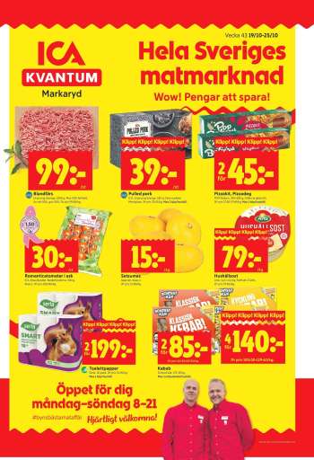 ICA reklamblad - 19/10 2026 - 25/10 2026.