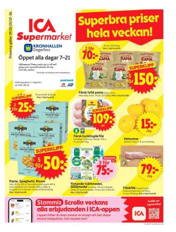 ICA reklamblad - 19/10 2026 - 25/10 2026.