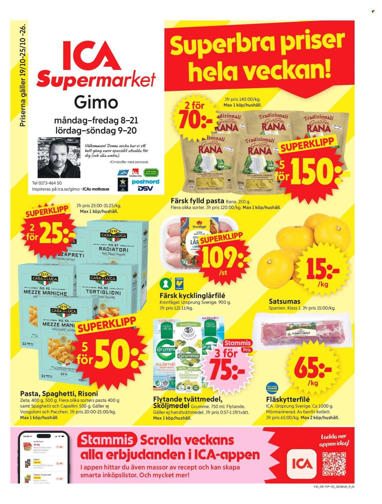 ICA reklamblad - 19/10 2026 - 25/10 2026. Sida 1