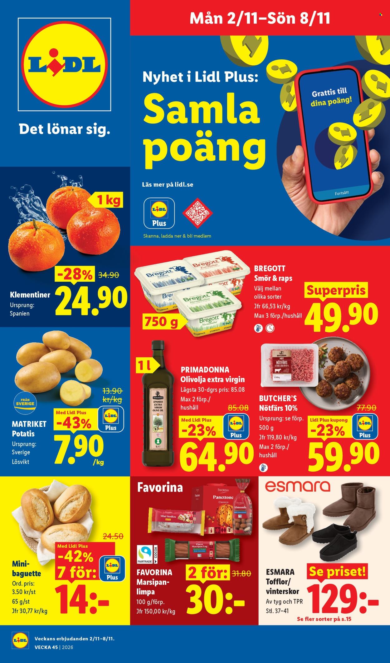 Lidl reklamblad - 2/11 2026 - 8/11 2026. Sida 1