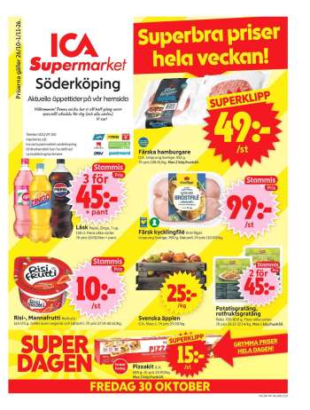 ICA reklamblad - 26/10 2026 - 1/11 2026.