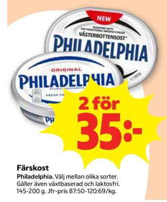 Färskost Philadelphia