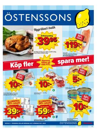 Östenssons reklamblad - 24/1 2022 - 30/1 2022.