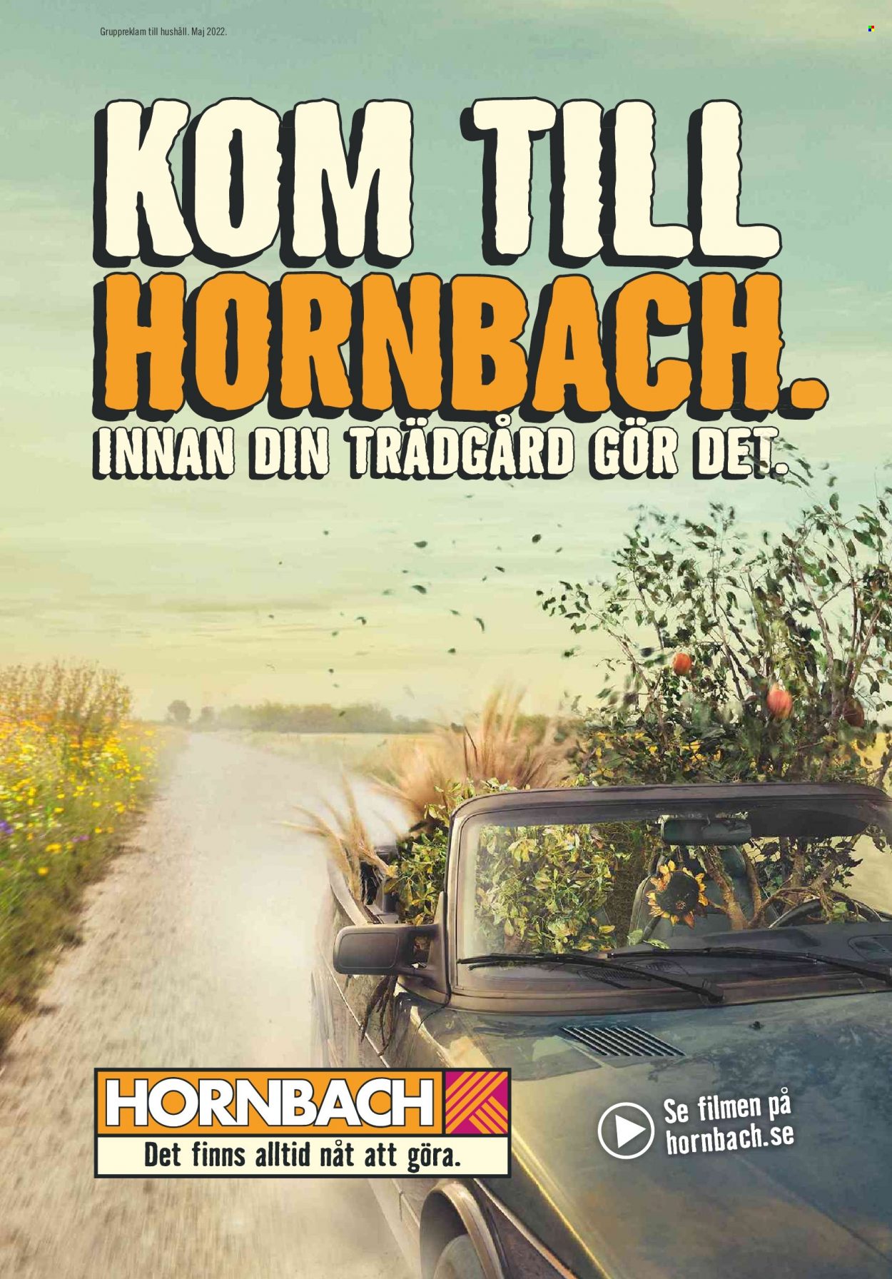 Hornbach reklamblad - 1/5 2022 - 31/5 2022. Sida 1.