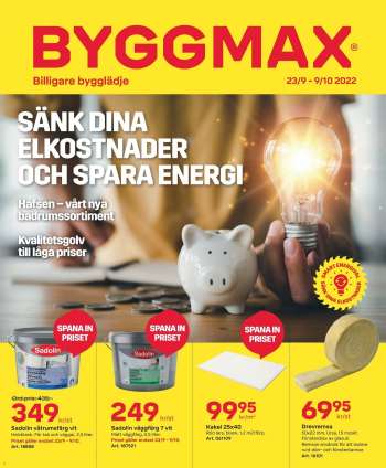 ByggMax reklamblad - 23/9 2022 - 9/10 2022.