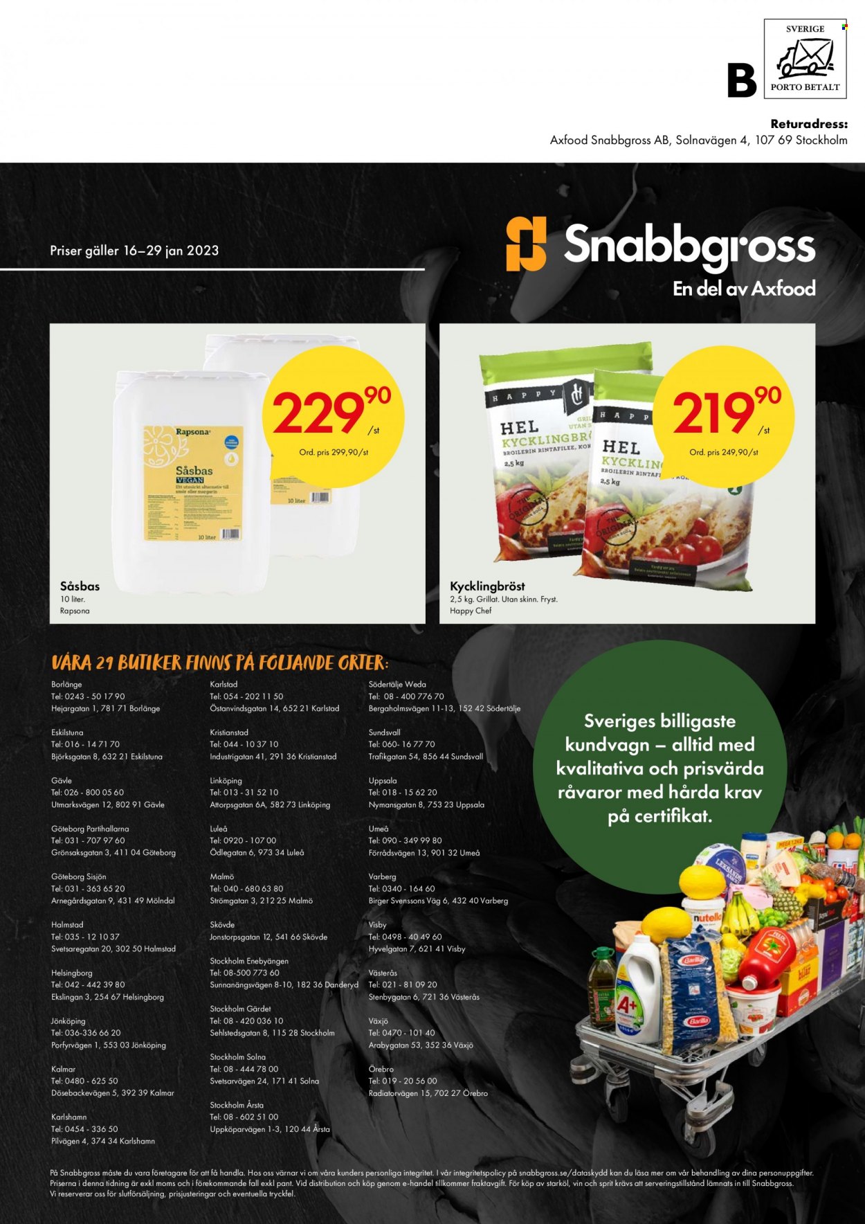 Axfood Snabbgross reklamblad - 16/1 2023 - 29/1 2023. Sida 12.