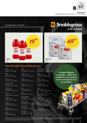 Axfood Snabbgross reklamblad - 30/1 2023 - 12/2 2023.
