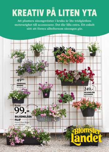 Blomsterlandet Borås reklamblad