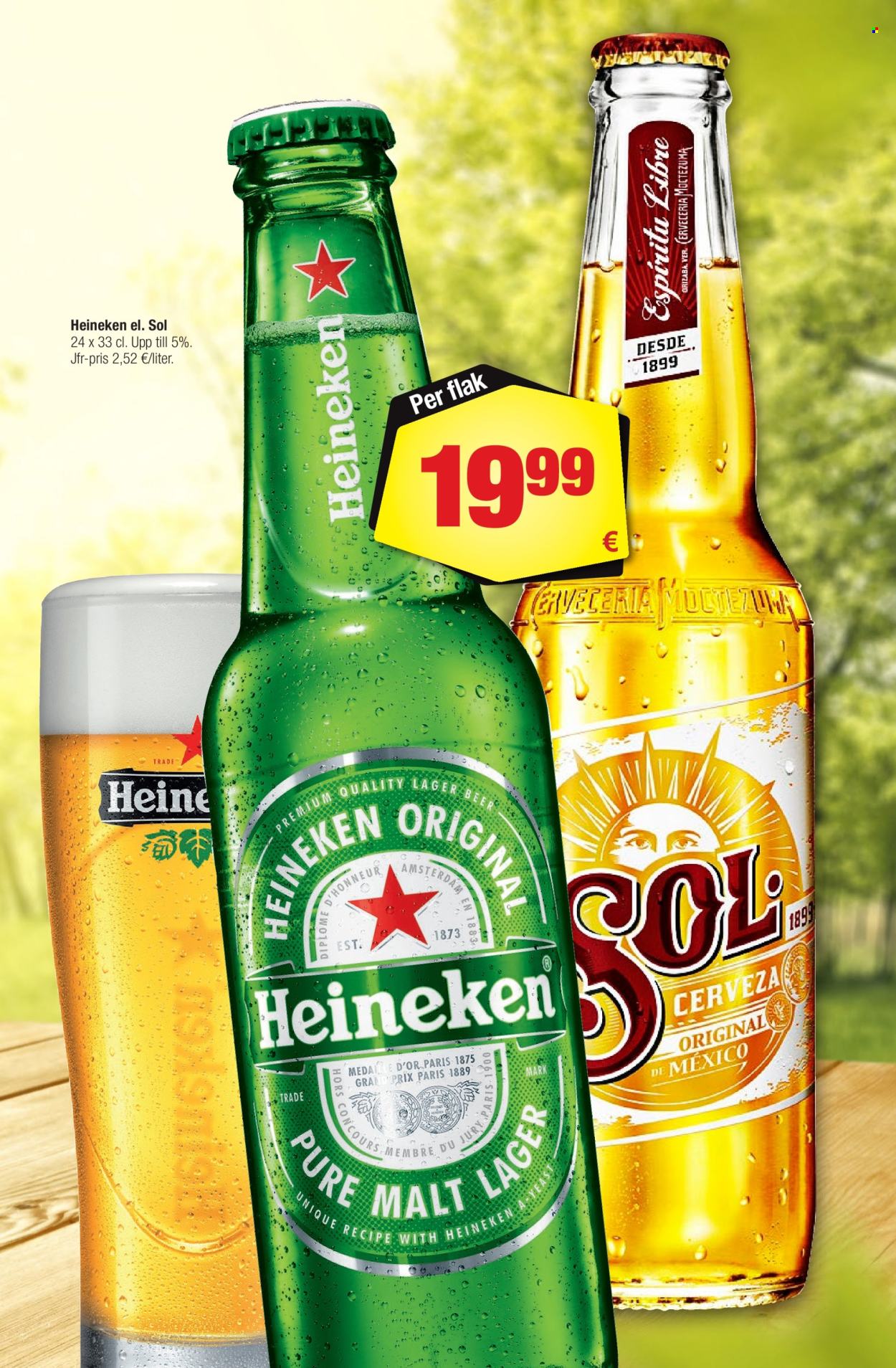 thumbnail - Calle reklamblad - 24/4 2024 - 14/5 2024 - varor från reklamblad - öl, Heineken. Sida 8.