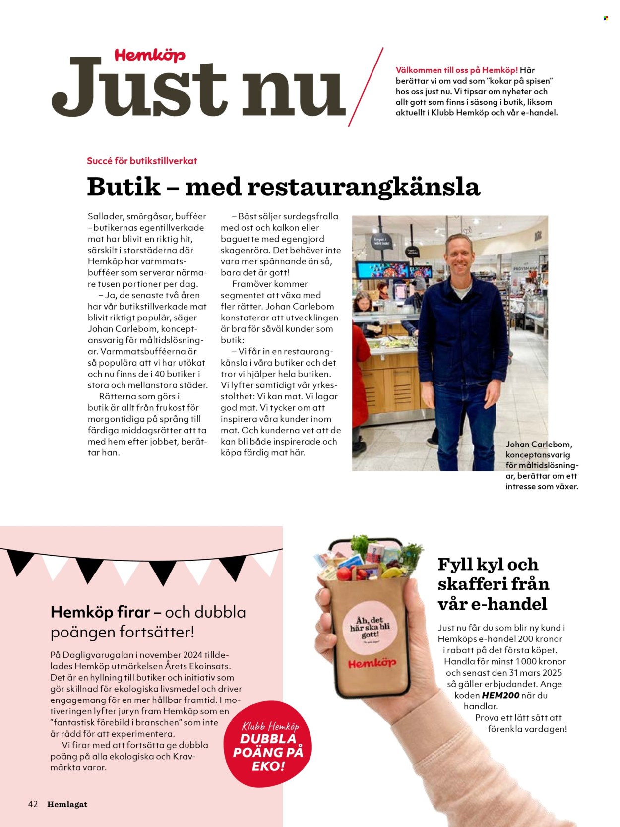 Hemköp reklamblad. Sida 1